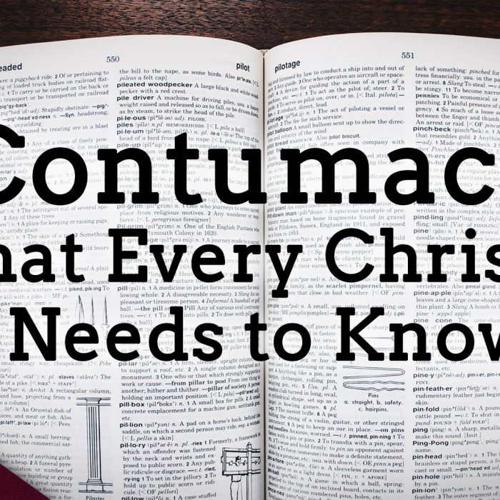 Contumacy: The Reason For Most Excommunications (Ep. 260)